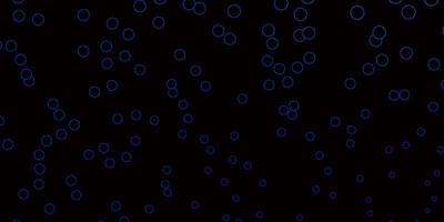 padrão de vetor azul escuro com esferas.