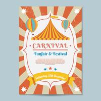 Vector de modelo de cartaz de carnaval