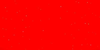 textura vector vermelho claro com belas estrelas.