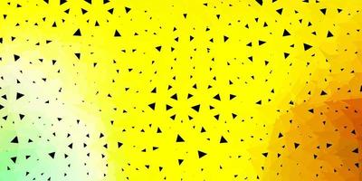 projeto poligonal geométrico do vetor verde e amarelo claro.