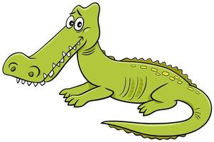 ilustração de desenho animado de crocodilo animal selvagem vetor