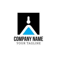 um logotipo único, exclusivo, elegante, profissional, limpo, simples e moderno letra um logotipo. seria perfeito para sua empresa vetor