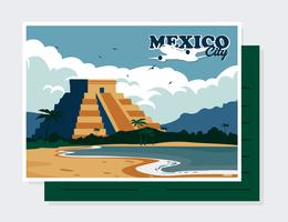 Cartão Postal do México vetor