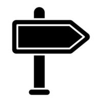 um ícone de design preenchido de roadboard vetor