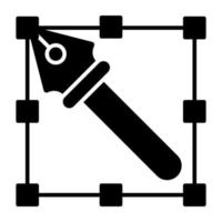 ícone de design de glifo da ferramenta de seleção vetor