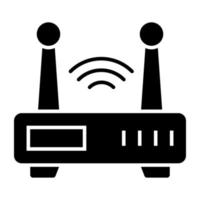 ícone de design moderno do roteador wifi vetor