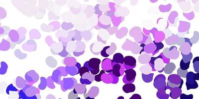 pano de fundo vector roxo claro com formas caóticas.