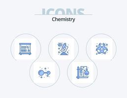 design de ícones do pacote de ícones azuis de química 5. químico. químico. misturar. Ciência. química vetor