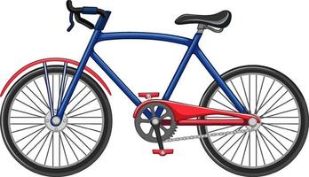 estilo de desenho animado de bicicleta isolado no fundo branco vetor