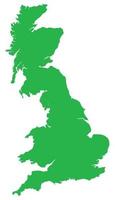 mapa da Grã-Bretanha vetor