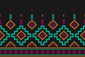 arte de padrão tribal de tecido. padrão geométrico étnico sem costura tradicional. estilo americano, mexicano. vetor