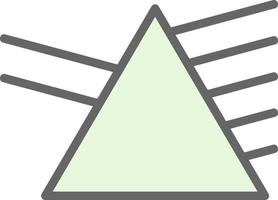 design de ícone de vetor de prisma