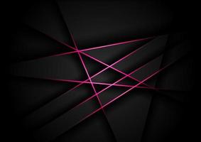 linhas rosa abstratas polígono de luz camadas sobrepostas projetar fundo futurista moderno. vetor