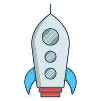 ícone da nave espacial, adequado para uma ampla gama de projetos criativos digitais. vetor