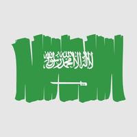 escova de bandeira da arábia saudita vetor