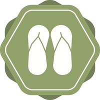 ícone de glifo de vetor de sandália exclusivo