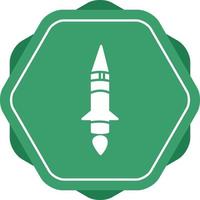 ícone de vetor de míssil