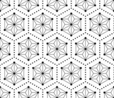 padrão geométrico preto e branco perfeito vetor