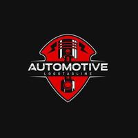 ilustração de pistão automotivo logotipo luxo vetor