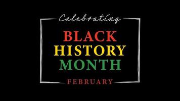 fundo de mês de história negra. a história afro-americana é celebrada anualmente em fevereiro. vetor
