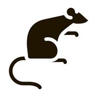 ilustração de glifo vetorial de ícone de rato vetor