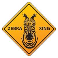 design de ilustração de zebra vetor