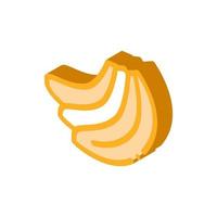 bando de ilustração vetorial de ícone isométrico de bananas vetor