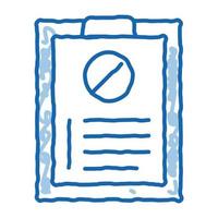 pedidos de protesto por escrito ícone de rabisco ilustração desenhada à mão vetor