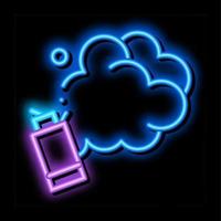 ilustração de ícone de brilho neon de latas de gasolina vetor