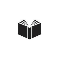 ilustração vetorial de ícone de livro minimalista em fundo branco vetor