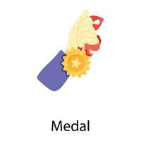 conceitos de medalha da moda vetor