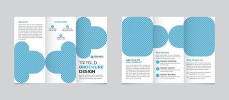 modelo de brochura com três dobras criativas corporativas para marketing de promoção vetor grátis