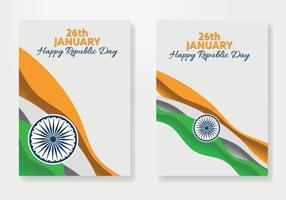 ilustração vetorial de 26 de janeiro, celebração do dia da república da Índia. design de pôster da Índia. modelo de pôsteres de feliz dia da república na índia. vetor