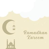 ramadhan kareem a ilustração vetor