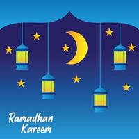 ramadhan kareem a ilustração vetor