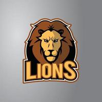 distintivo de design de ilustração de leão vetor