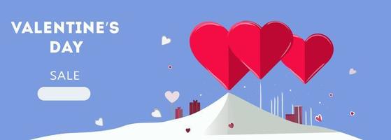 composição background.romantic de venda de dia dos namorados com corações. ilustração vetorial para site, cartazes, anúncios, cupons, materiais promocionais. vetor