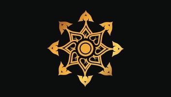 arte de mandala islâmica para design gráfico de alta qualidade vetor