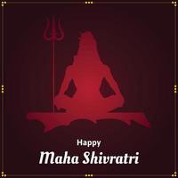 feliz maha shivratri ilustrações vetoriais de celebração do festival hindu indiano vetor