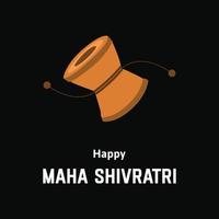 feliz maha shivratri ilustrações vetoriais de celebração do festival hindu indiano vetor