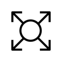 linha de ícone do zoomin isolada no fundo branco. ícone liso preto fino no estilo de contorno moderno. símbolo linear e traço editável. ilustração vetorial de traço perfeito simples e pixel vetor