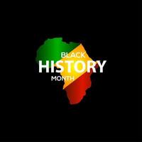 ilustração do projeto do modelo do vetor da celebração do mês da história negra