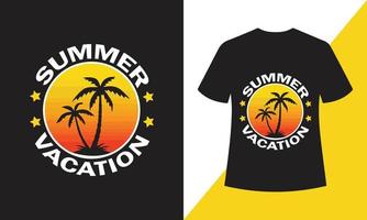 design de camiseta de tipografia de férias de verão vetor