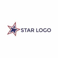 modelo de design de logotipo de estrela criativa vetor