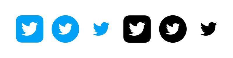logotipo do twitter, vetor de ícone do twitter, vetor livre de símbolo do twitter