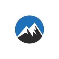 letra o sinal de vetor de logotipo de montagem. o logotipo da paisagem da natureza da montanha combina com o ícone e o modelo da colina