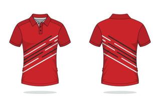 design de polo de camiseta, modelo vermelho vetor