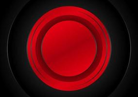 fundo abstrato dinâmico com círculos vermelhos vetor