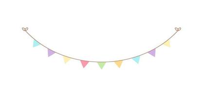 bandeiras de galhardete pastel bunting clipart vetor