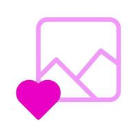 ícone da câmera duotônico estilo rosa valentine ilustração elemento vetorial e símbolo perfeito. vetor